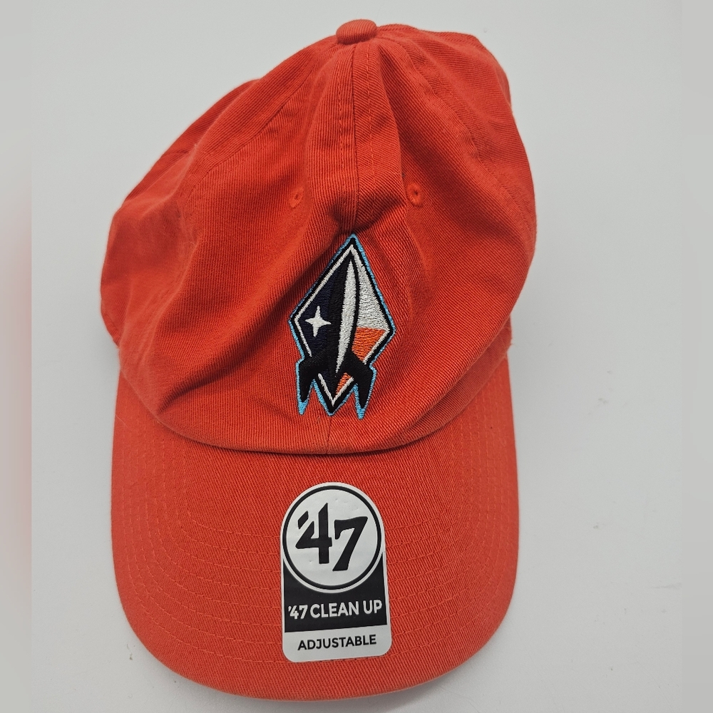 Sugar Land Space Cowboys 47 Brand Hat Clean Up Alt Cap Orange